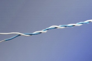 Kábelrendező huzal cat5 2x0,5 Kék-Fehér 250m