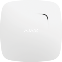 AJAX FireProtect vezeték nélküli füst-, fix és hősebesség érzékelő beépített hangjelzővel. Fehér szí