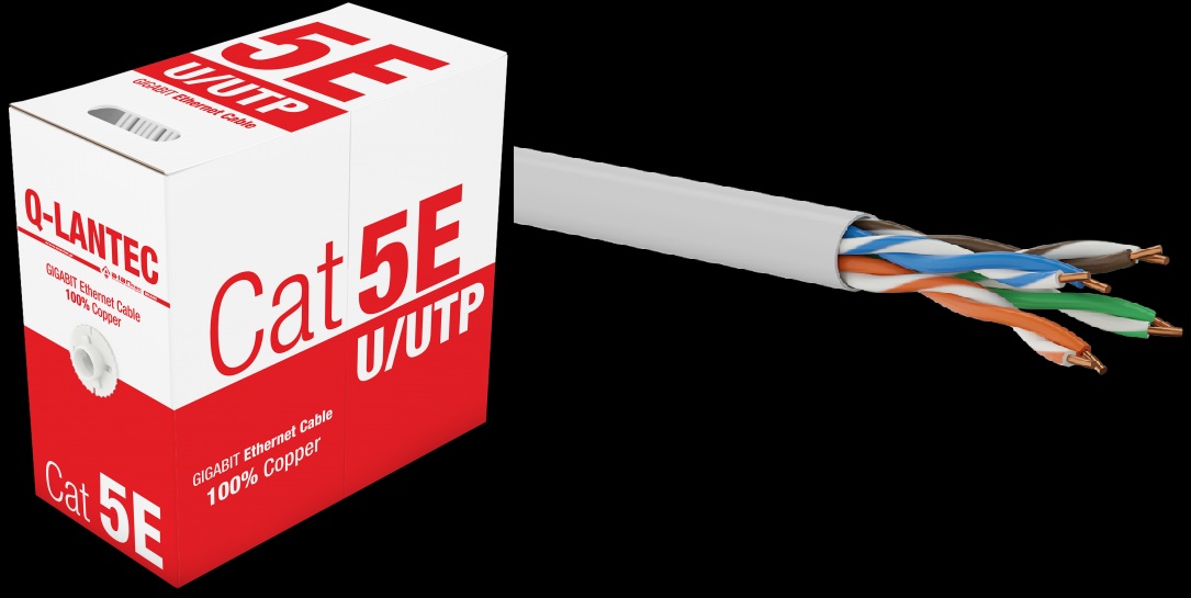 UTP Cat5e Fali réz PVC 305m Q-Lantec